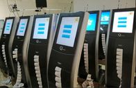 Völlig konfigurierbares QMS, das Kiosk-Krankenhaus-Warteschlangensystem etikettiert