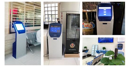 17-Zoll-Warteschlange-Management-System Touch-Bildschirm Ticket Kiosk Warteschlange Ticketmaschine mit Sub-Service-Menü