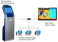 Bank-LCD-Warteschlangenmanagementsystem 17-Zoll-Touchscreen-Warteschlangen-Ticketspender mit Software