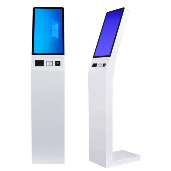 21.5 Inch Indoor capacitive totem Queue Ticket Kiosk with thermal printer For Queuing Management System